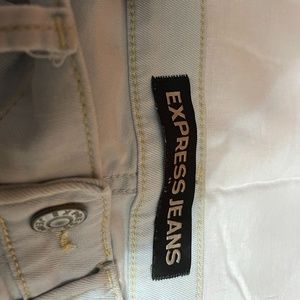 Express skinny jeans light wash